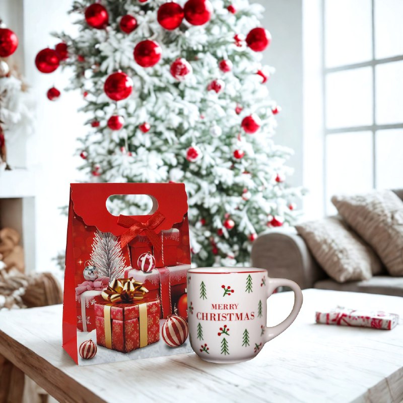 BOLSA DE REGALO NAVIDEÑA MINI PEQUEÑA 16X12CM