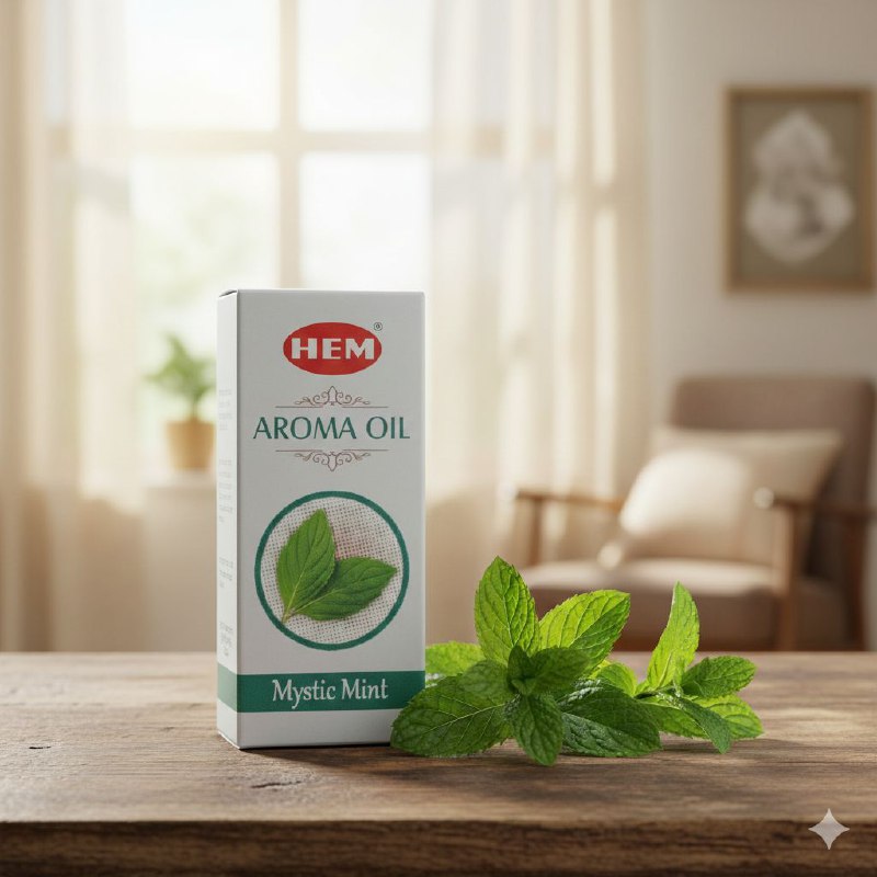 ACEITE AROMATICO ESENCIAL DE MENTA MISTICA PARA USAR EN DIFUSORES Y AROMATERAPIAS HEM 10ML