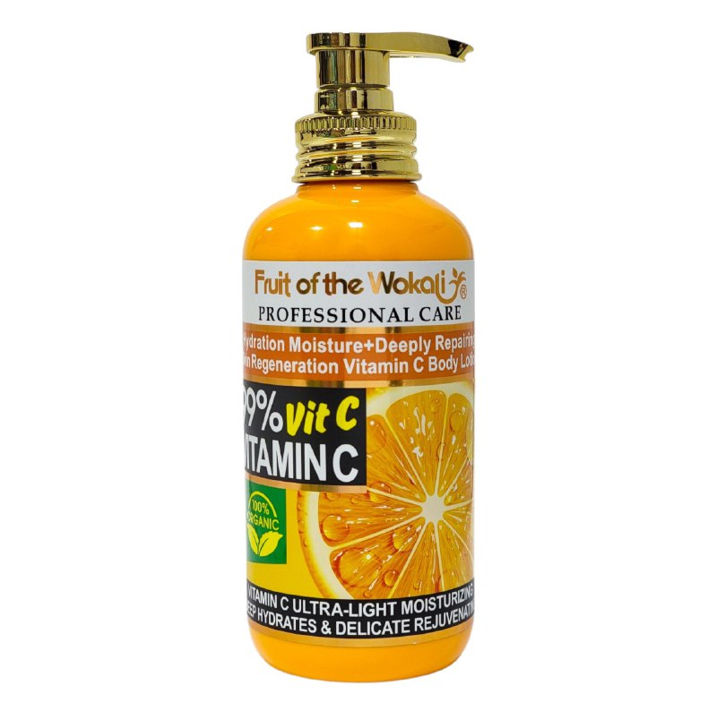 CREMA CORPORAL HIDRATANTE ANTIOXIDANTE CON VITAMINA C FRUIT OF THE WOKALI 500ML