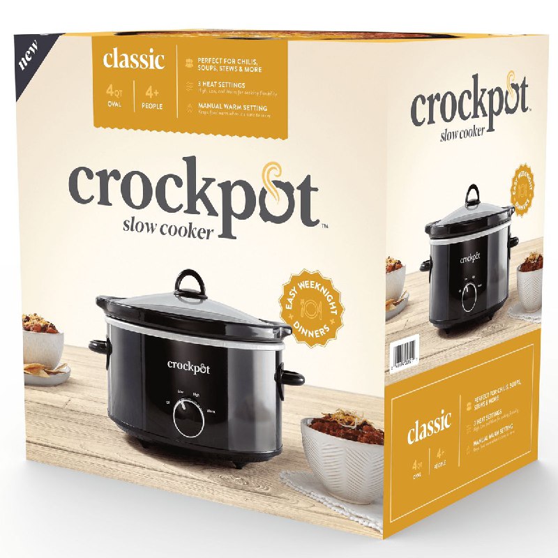 MAQUINA OLLA DE COCCIÓN LENTA 4 CUARTOS(4 PERSONAS) CROCKPOT