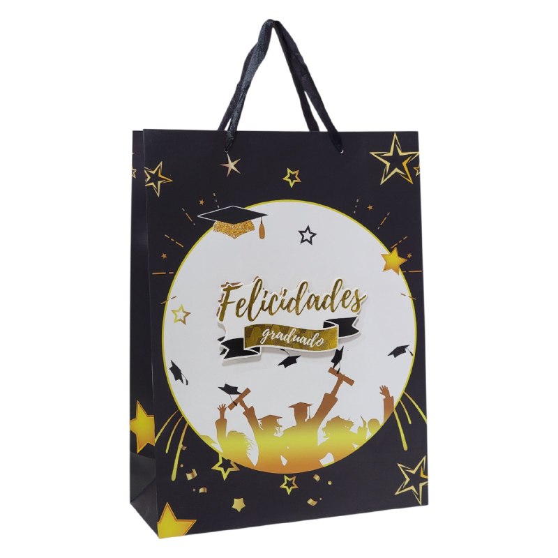BOLSA DE REGALO DE GRADUACION GRANDE 30X40X12CM
