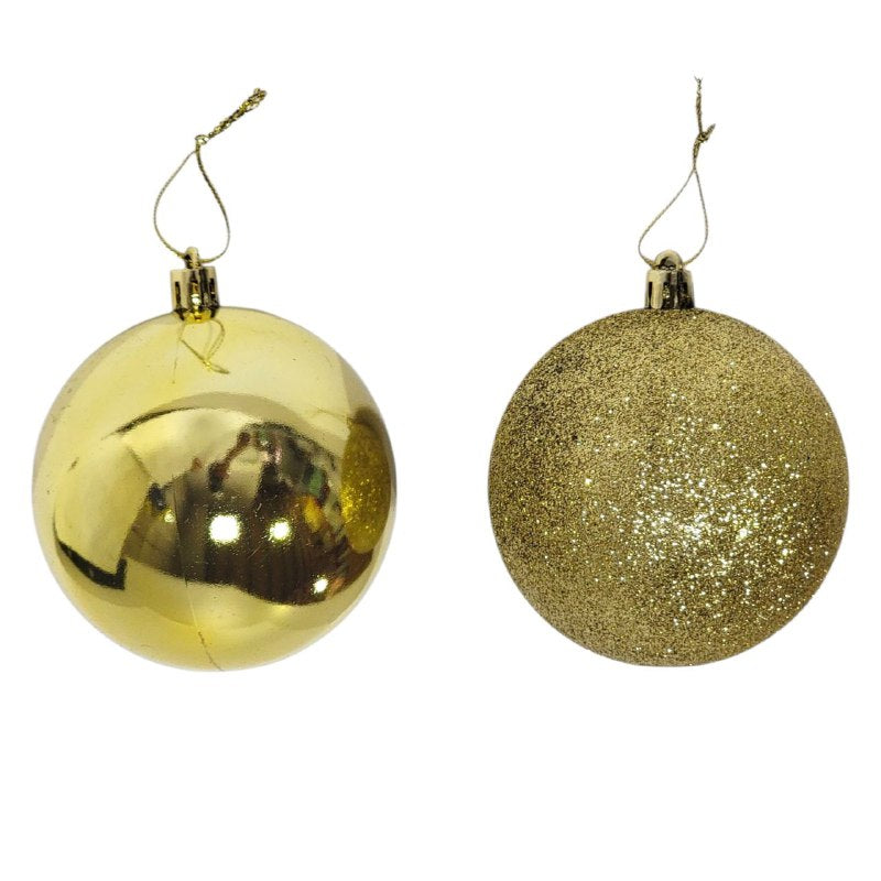 DECORACION ADORNO NAVIDEÑO PAQUETE DE 20 BOLAS DECORATIVAS,8 CM 49X64X49 IDEALES PARA DARLE UN TOQUE UNICO A TU ARBOL DE NAVIDAD