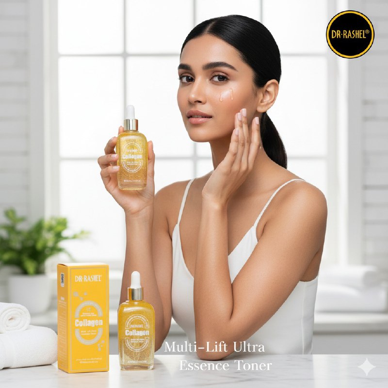 TONICO FACIAL DE COLAGENO, ESENCIA POTENCIADA POR COLAGENO LEVANTA, REAFIRMA, MEJORA LAS ARRUGAS Y REDUCE LAS MANCHAS OSCURAS DR RASHEL COLLAGEN 100ML