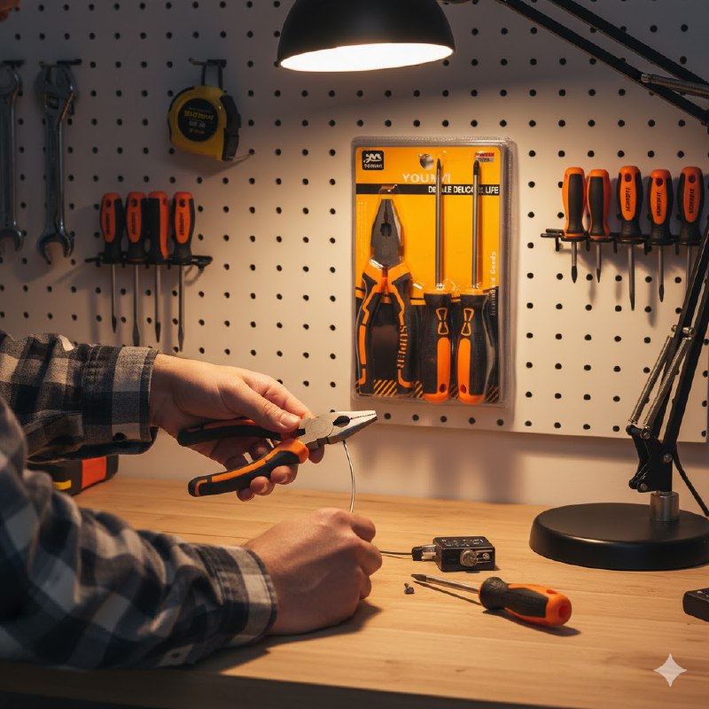 HERRAMIENTAS EN SET DE 3 PIEZAS PARA REPARACIONES RAPIDAS DE LA CASA TENAZA Y 2 DESTORNILLADORES YOUMEI