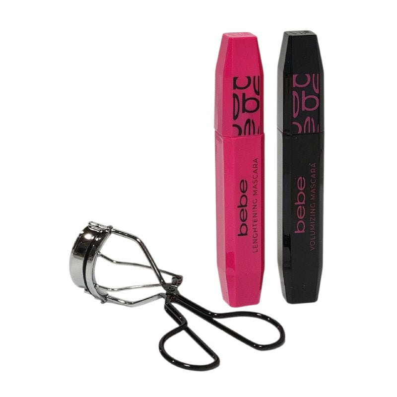 SET DE RIMEL CON RIZADOR DE PESTAÑAS 3PCS BEBE 5MLX2