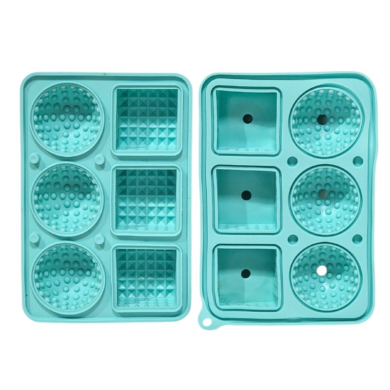 ORGANIZADOR RECIPIENTE MOLDE PARA HACER HIELO QUE PRODUCE ESFERAS Y CUBOS 3 COLORES