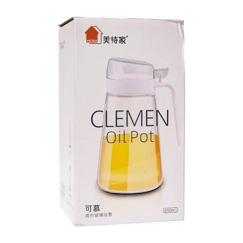 BOTELLA DISPENSADORA DE ACEITE O VINAGRE CON VERTIDO FACIAL MEKTA CLEMEN OIL PLOT 650ML