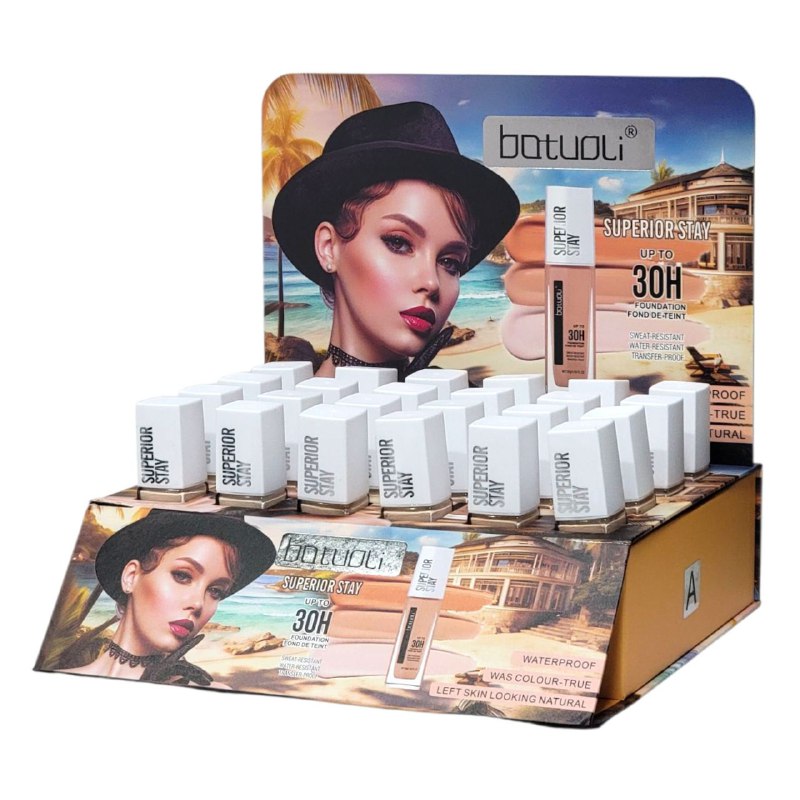 BASE DE MAQUILLAJE LIQUIDA MATTE, DUPE MAYBELLINE SUPERSTAY BATUOLI 30G CONTROL DE GRASA SPF30, FORMULADA CON SUERO HIDRATANTE PARA PIELES SENSIBLES, UNIFORMA EL TONO DE LA PIEL