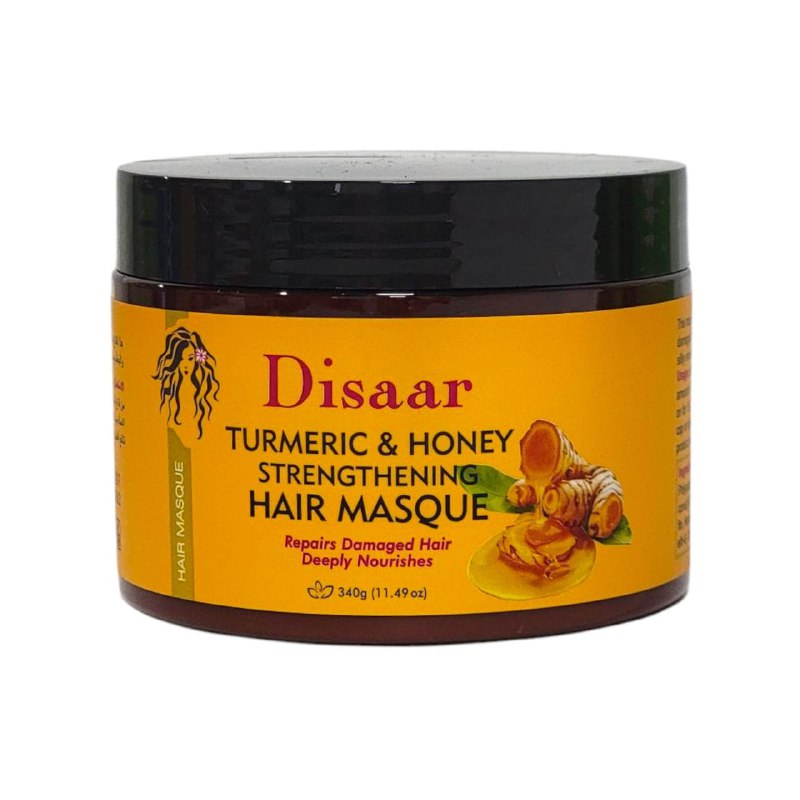 MASCARILLA PARA EL CABELLO CON CURCUMA Y MIEL FORTALECEDORA DISAAR 340G