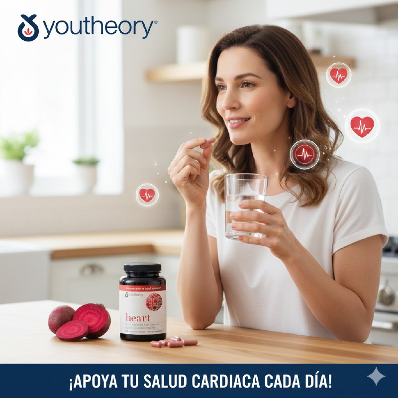VITAMINAS EN CAPSULAS PARA AYUDAR A LA PRESION ARTERIAL CARDIOVASCULAR YOUTHEORY 150UND