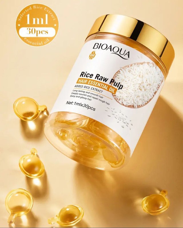 ACEITE ESENCIAL PARA EL CABELLO EN AMPOLLAS REPARACION PROFUNDA Y BRILLO BIOAQUA 1MLX30