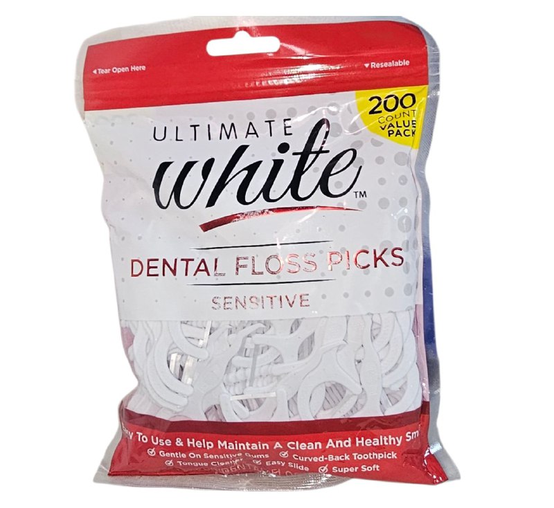 HILO DENTAL EN PALILLOS PARA ENCILLAS SENSIBLES ULTIMATE WHITE 200UND