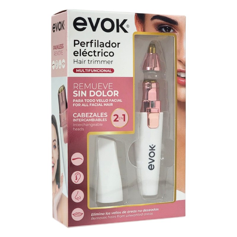 MAQUINA RASURADORA PERFILADOR ELECTRICO MULTIFUNCIONAL SIN DOLOR 2 EN 1 EVOK