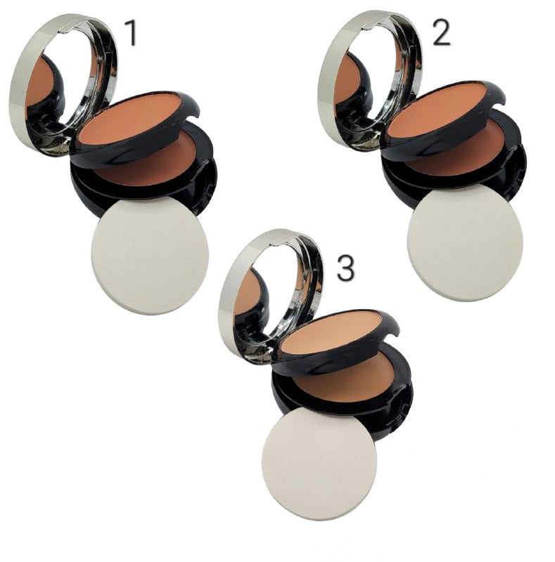 POLVO COMPACTO DOBLE 3 TONOS DUPE POLVOS MAC MAC GIRLS 30G/ PRECIO EN ROJO ES POR CAJA