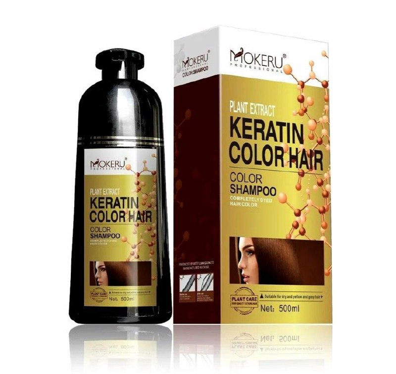 SHAMPOO TINTE COLOR NATURAL BLACK DE 5 A 25 MINUTOS MOKERU PROFESSIONAL 500ML