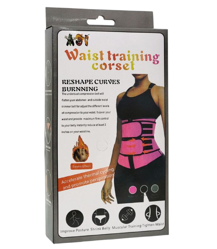 FAJA MOLDEADORA, FAJA REDUCTORA DE CINTURA, DA CURVAS PERFECTAS, APLANA ABDOMEN Y CINTURA WAIST TRAINING CORDET