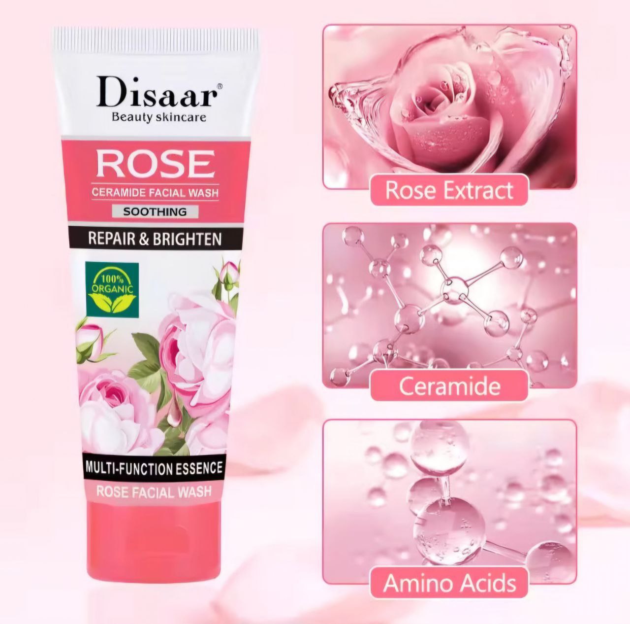 JABON FACIAL EN LIQUIDO CON CERAMIDA DISAAR BEAUTY SKINCARE 100G