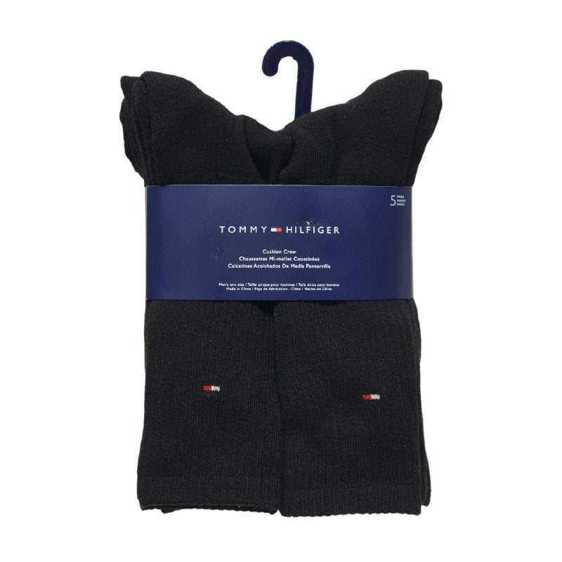 CALCETA ALTA TOMMY HILFIGER PARA HOMBRE 5 PARES TALLA ÚNICA
