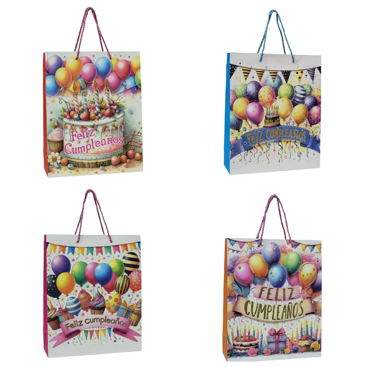 BOLSA DE REGALO PARA CUMPLEAÑOS MEDIANA 32X26X10CM