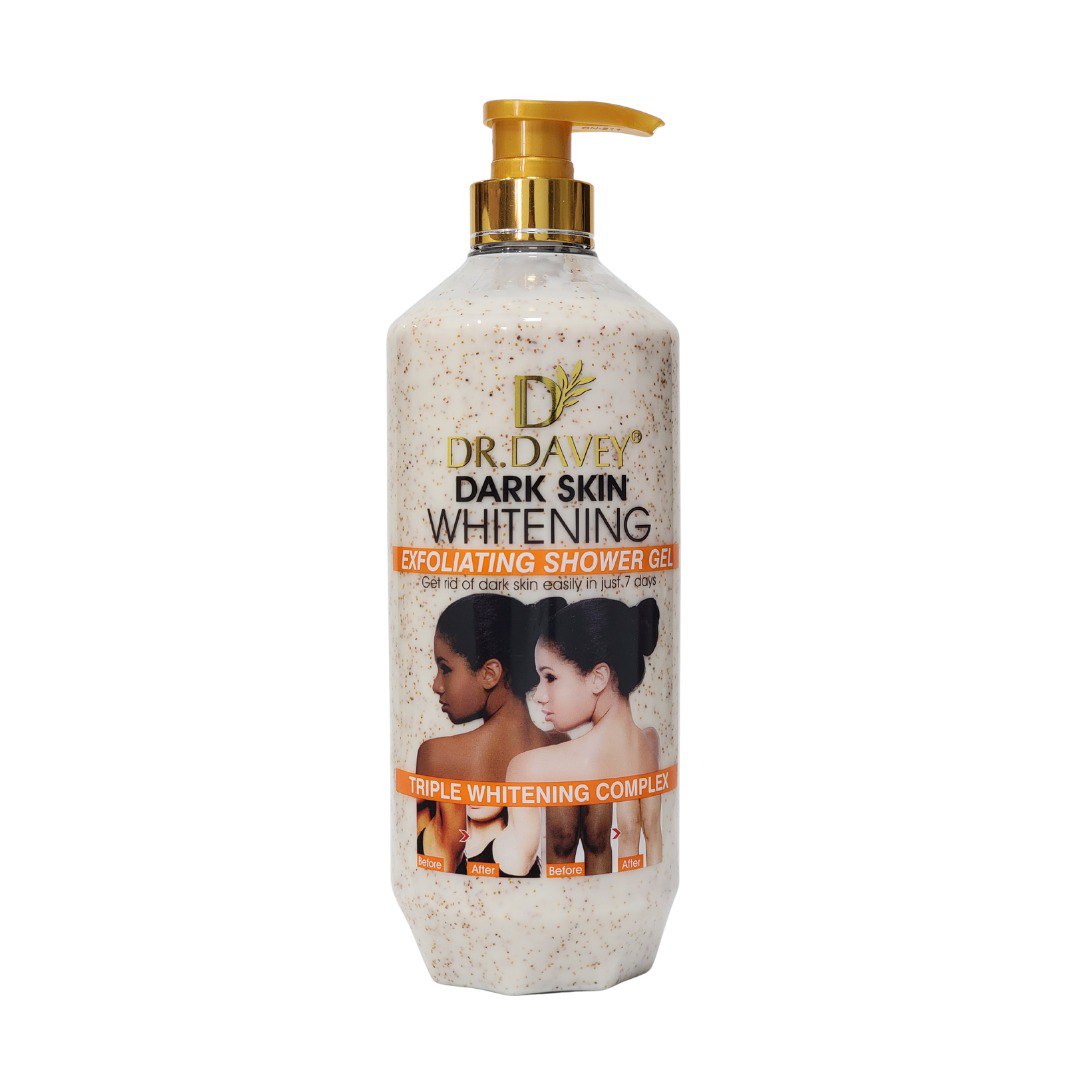 GEL DE DUCHA EXFOLIANTE BLANQUEADOR DE PIEL OSCURA DR DAVEY 1000ML