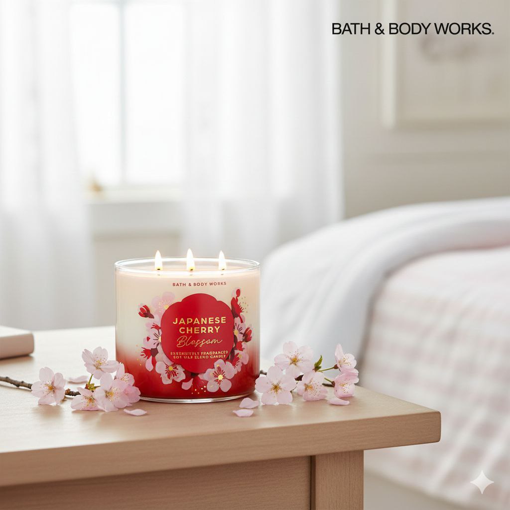 VELA AROMATICA BATH & BODY WORKS CHERRY BLOSSOM 411G