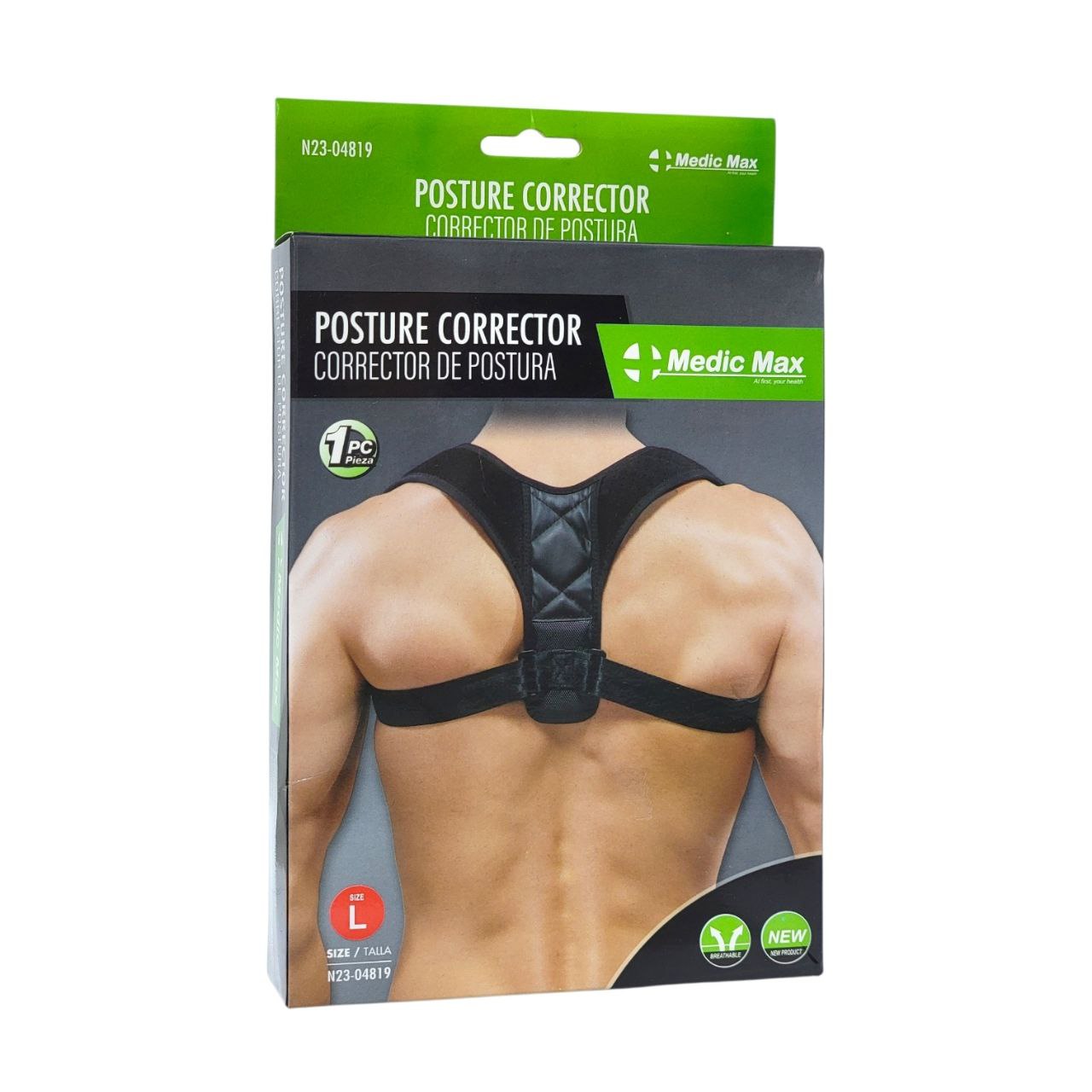 CORRECTOR DE POSTURA TALLA L MEDIC MAX 1PC