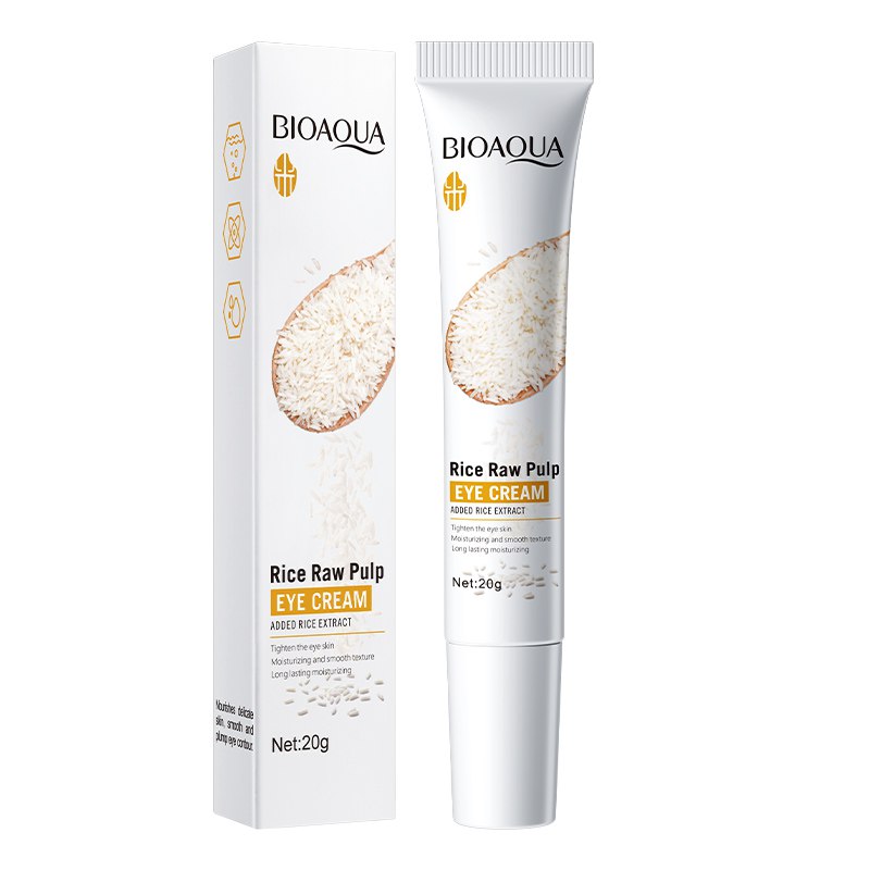 CREMA FACIAL PARA EL CONTORNO DE OJOS DE PULPA CRUDA DE ARROZ BIOAQUA 20G