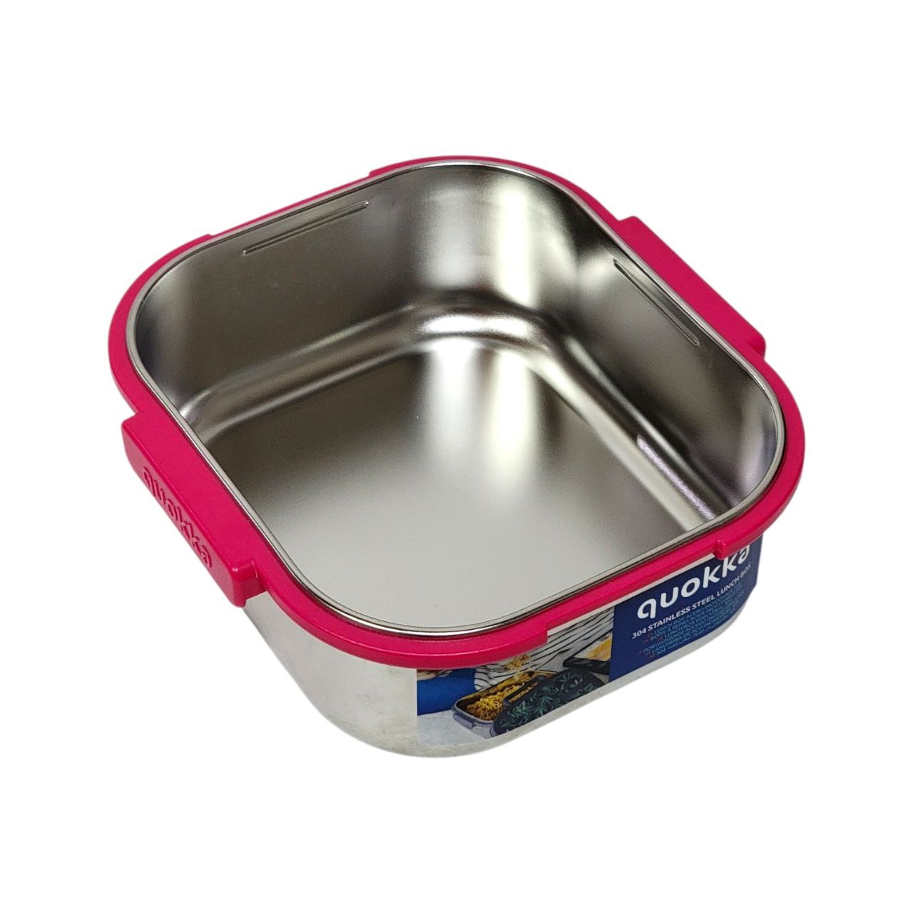 LONCHERA DE ALTA CALIDAD EN COLOR ROSA QUOKKA 8X17X19CM