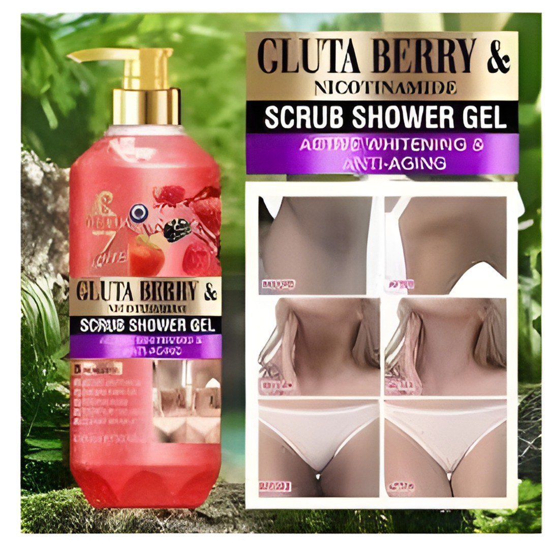 GEL DE DUCHA EXFOLIANTE BLANQUEADOR Y ANTIENVEJECIMIENTO DE NICOTINAMIDA ROSHUM 1000ML