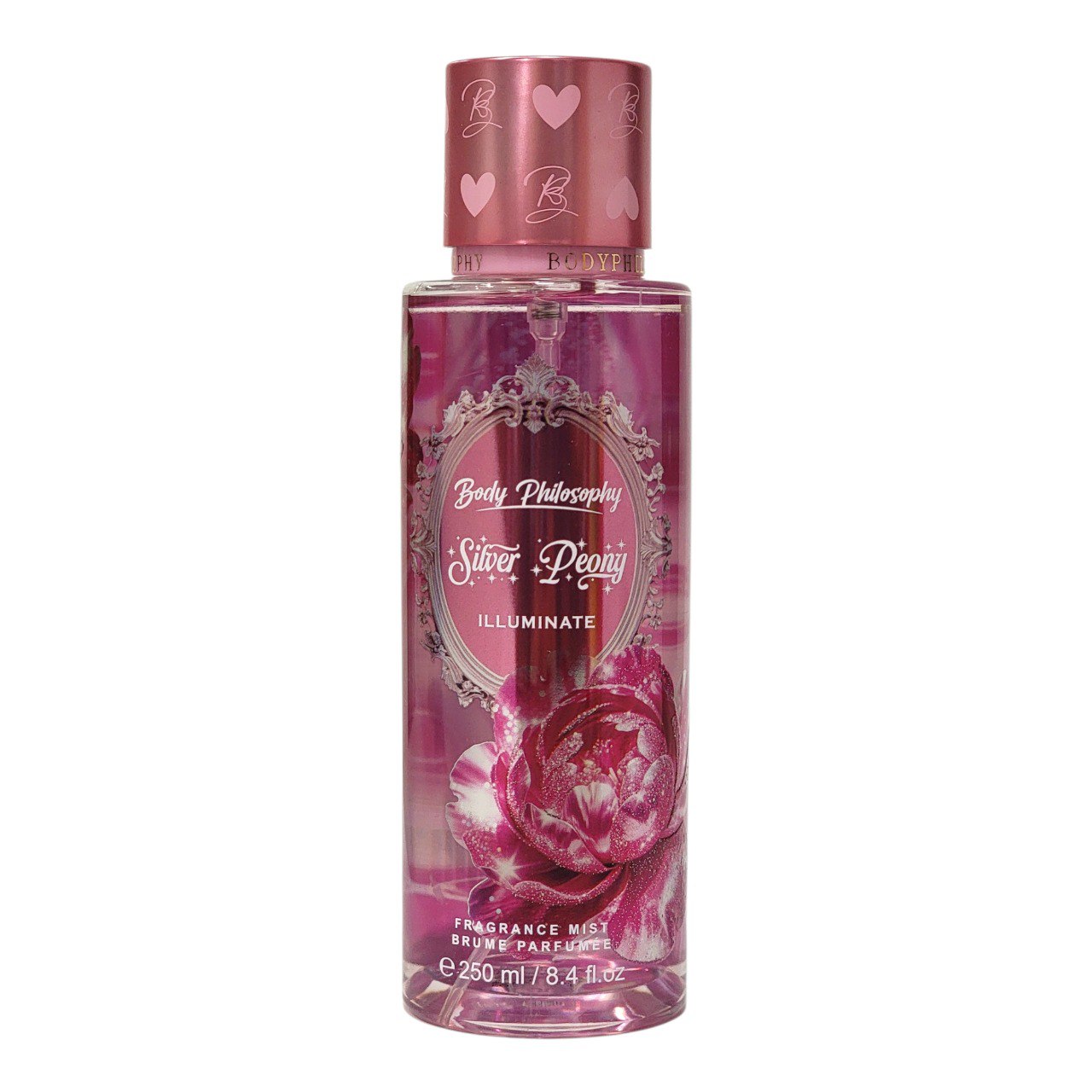 SPLASH BODY PHILOSOPHY SILVER PEONY ILLUMINATE 250ML (M) (DUPE PERFECT PEONY BATH & BODY WORKS)