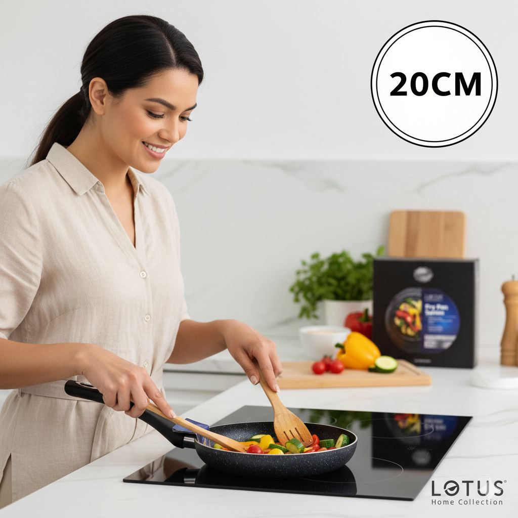 SARTÉN CON REVESTIMIENTO DE MÁRMOL ANTIADHERENTE LOTUS 20CM