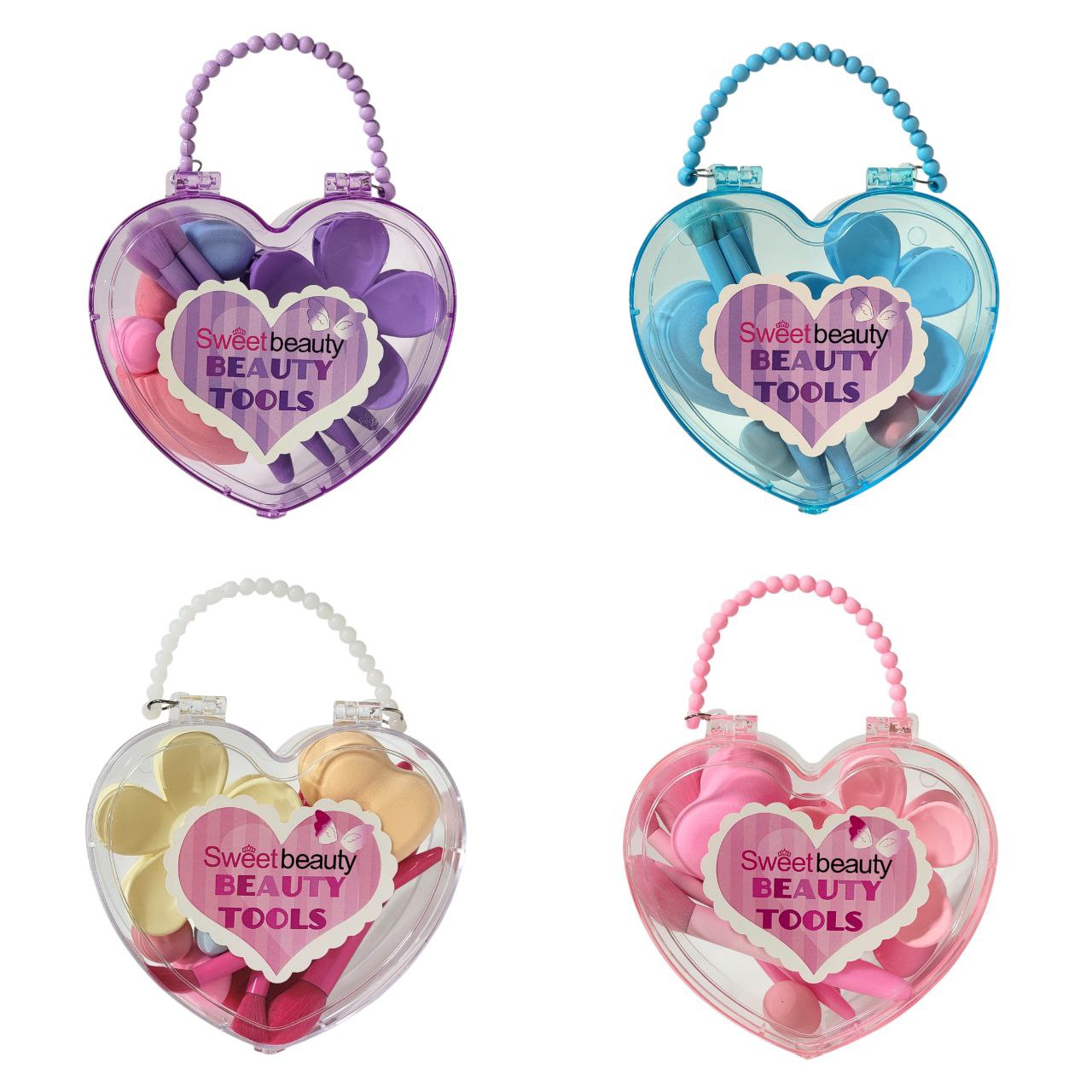 SET DE BROCHAS DE MAQUILLAJE SWEET BEAUTY 12X9CM