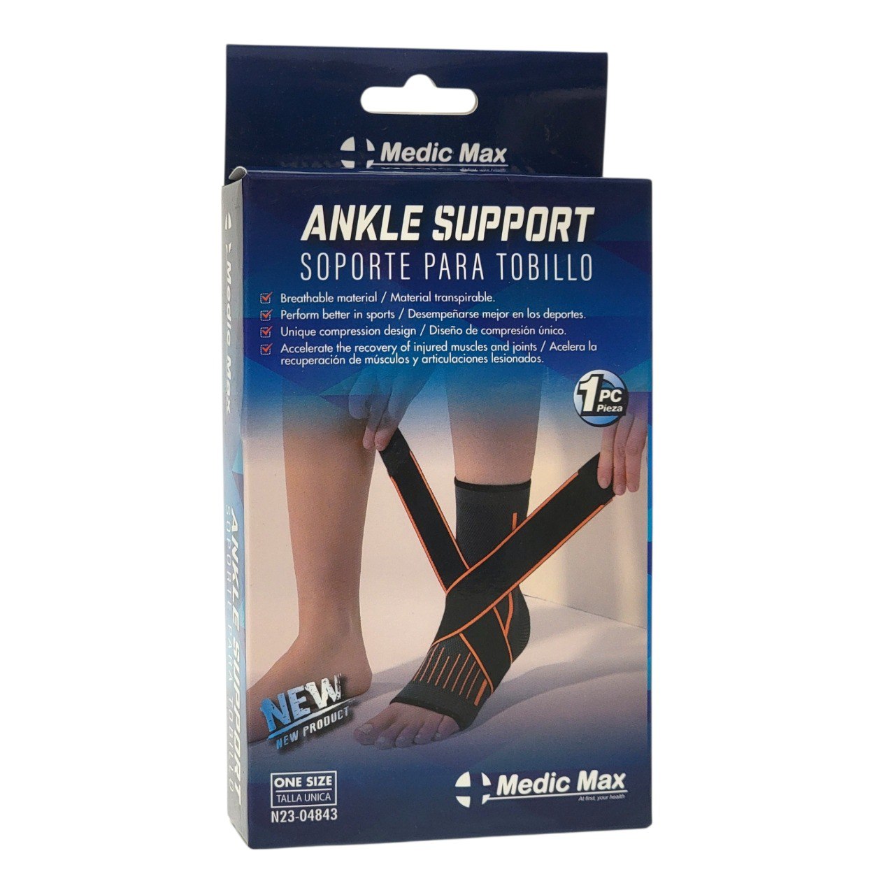 SOPORTE PARA TOBILLO TALLA UNICA MEDIC MAX 1PC