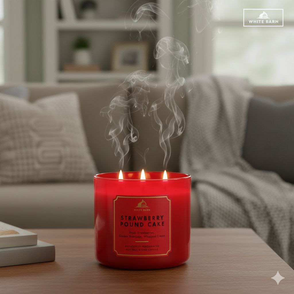 VELA AROMATICA WHITE BARN STRAWBERRY POUND CAKE 411G