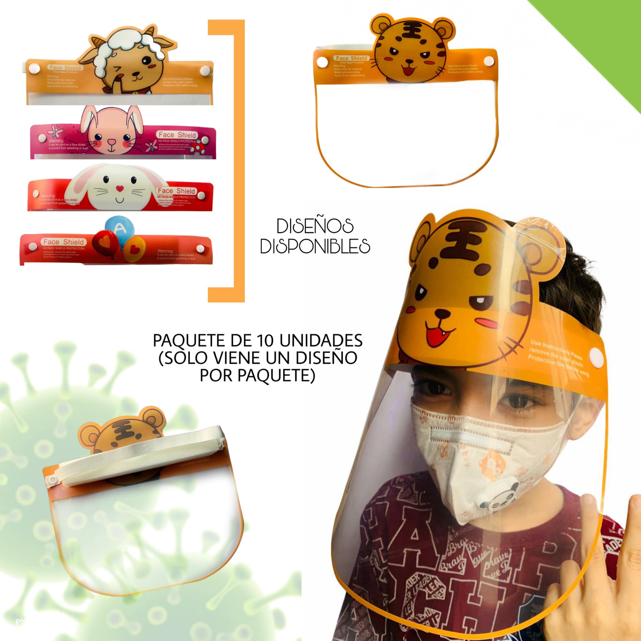 CARETA CON ESPONJA PARA NIÑOS