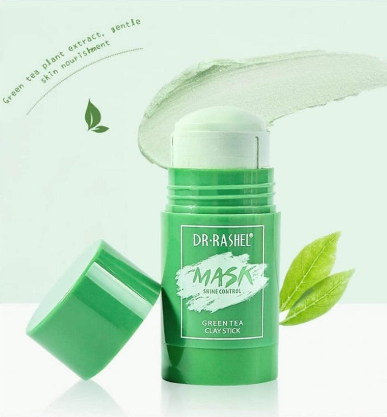 MASCARA EN BARRA, MASCARILLA FACIAL CONTROL DE ACEITE EXTRACTO DE TE VERDE DR RSHEL 42G