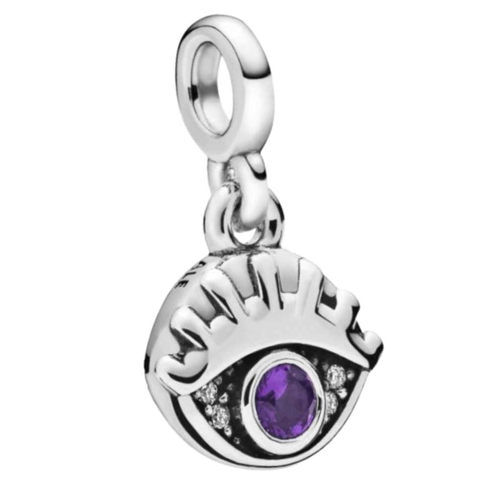 MINIPCH029$2 COLGANTE OJO TURCO PARA PULCERA DE CADENA DE ESLABONES LINK