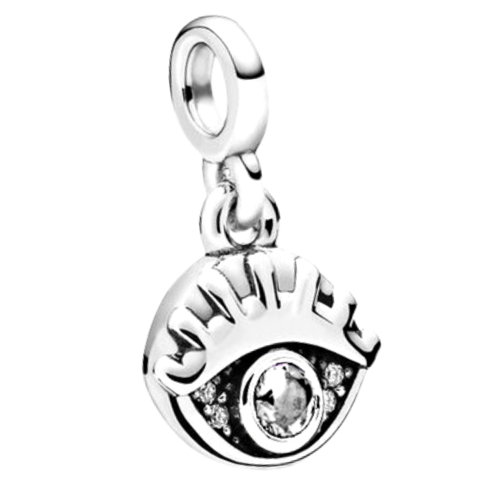 MINIPCH029$1 COLGANTE OJO TURCO PARA PULCERA DE CADENA DE ESLABONES LINK