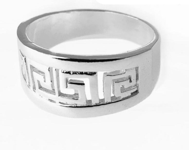 PANI1128 ANILLO CON FORMA DE GIVENCHY, PLATA 925