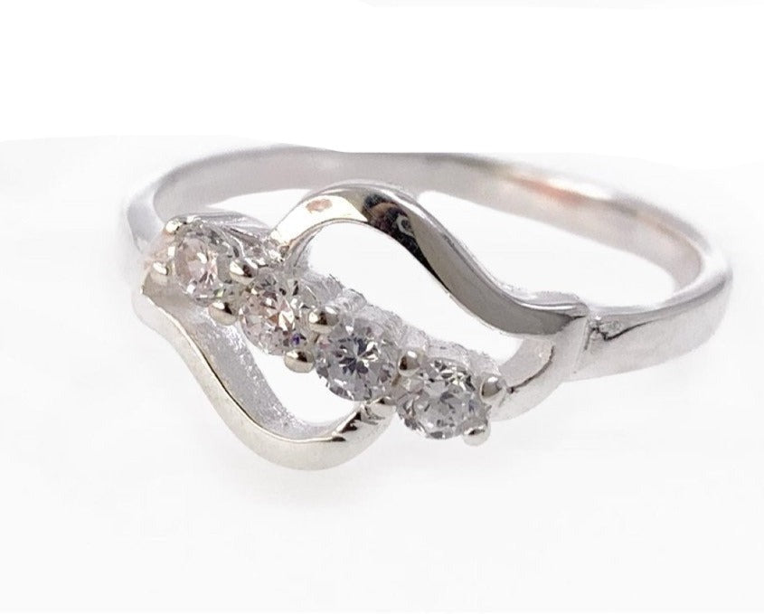 PANI1187 ANILLO CON CIRCONES, PLATA 925