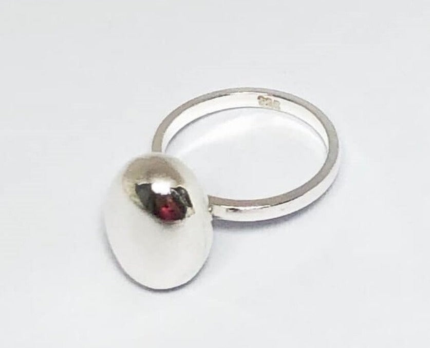 PANI639 ANILLO OVALADO, PLATA 925