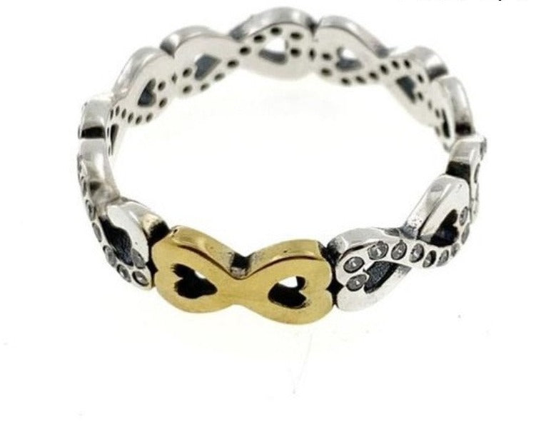 PANI923 ANILLO DE INFINITOS, PLATA 925
