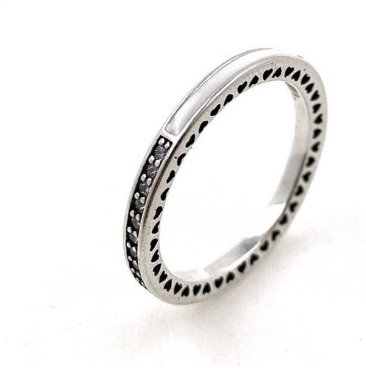 PANI934 ANILLO COLOR BLANCO, PLATA 925