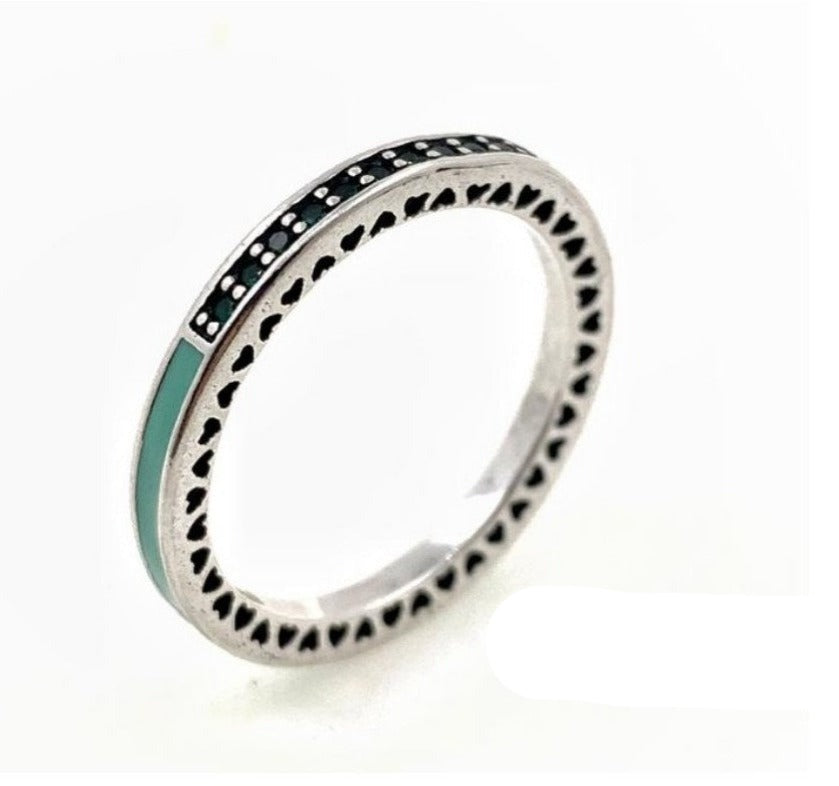 PANI936 ANILLO COLOR VERDE, PLATA 925 pandora