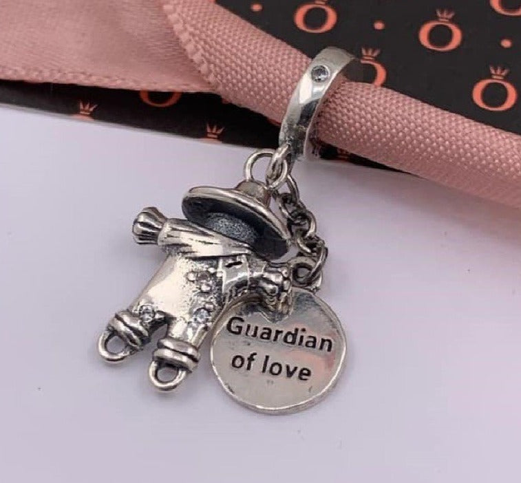 PCHARM1040 ESPANTAPAJAROS CON MENSAJE (GARDIANA DEL AMOR) AMOR SAN VALENTIN