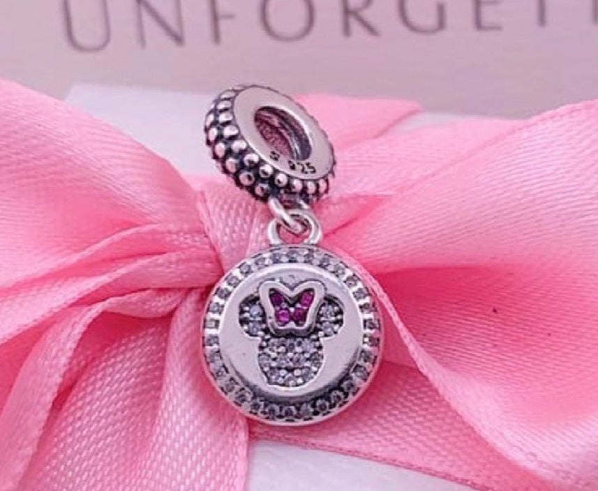 PCHARM1089 COLGANTE CON LA FIGURACDE CABEZA DE MINNIE MOUSE