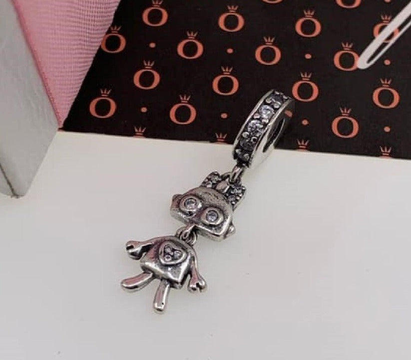 PCHARM1091 ROBOTINA PLANA, CORAZON EN PECHO