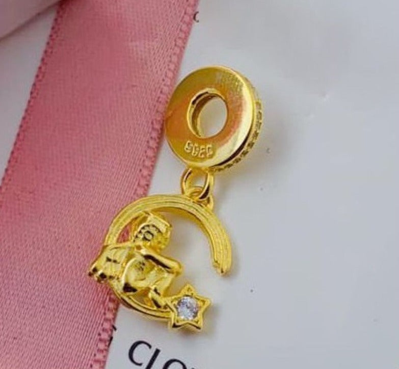 PCHARM1416 COLGANTE LUNA Y ANGEL