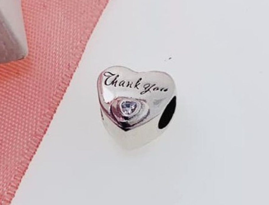 PCHARM1492 CORAZON CON MENSAJE (GRACIAS)