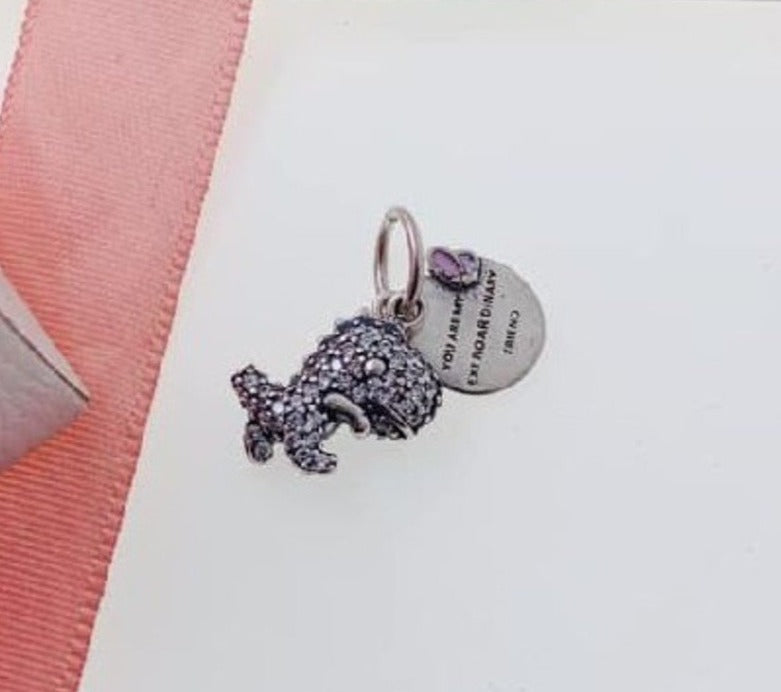 PCHARM1648 DINOSAURIO CON MENSAJE (ERES MI EXTRAÑO AMIGO)